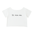 it's never over cutoff baby tee